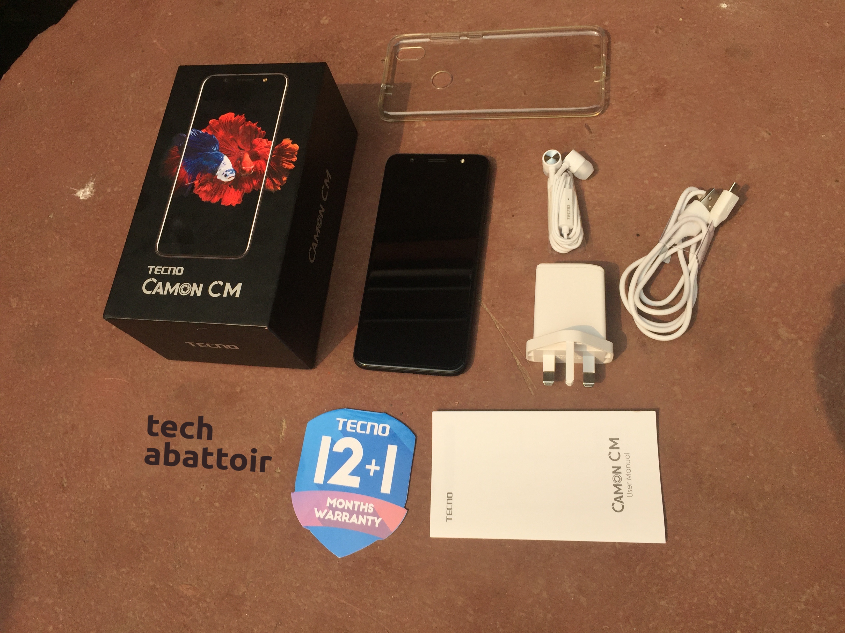 Tecno Camon CM Package Contents