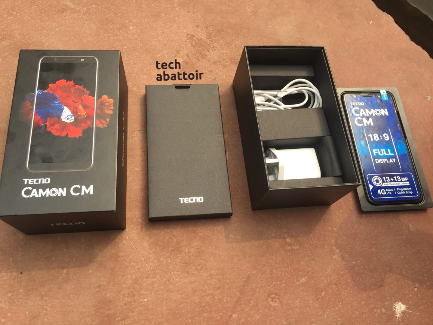 Tecno Camon CM Unboxing - Opening the package