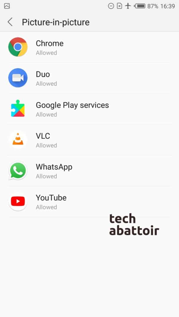How to Enable Picture-in-Picture mode in Infinix Note 4