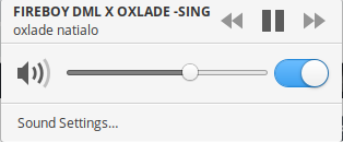 New maximum volume applied in audio control Panel