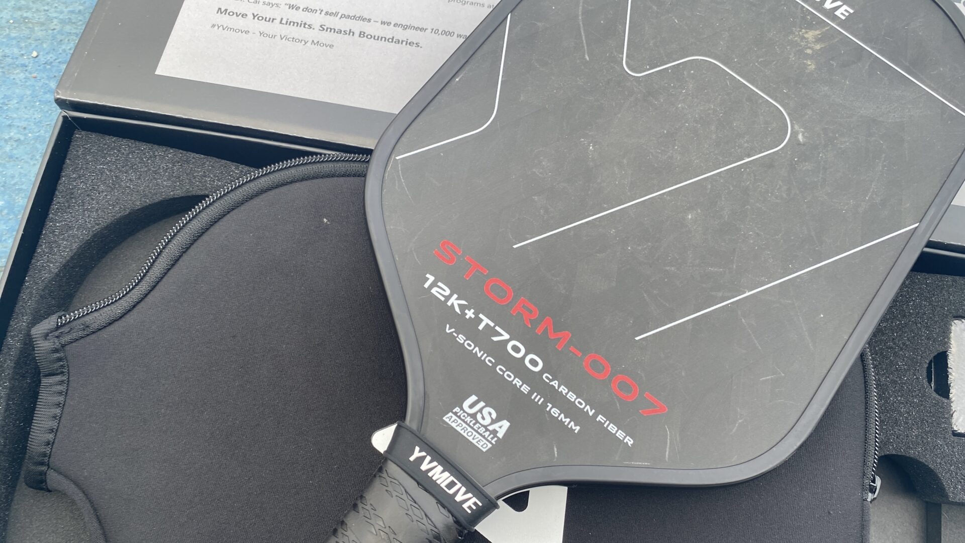 Yvmove Pickleball Paddle T700+ 12k Carbon Fiber